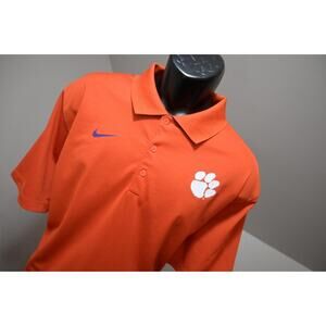 Nike Golf Polo Dri Fit Performance Clemson Tigers Golf Shirt Mens Size XL